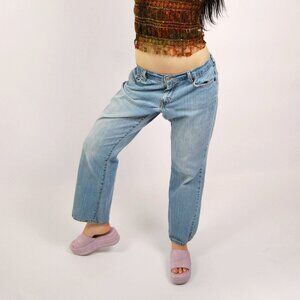 90s Bootcut Levis Jeans (8) blue denim vintage womens relaxed fit mid rise cute